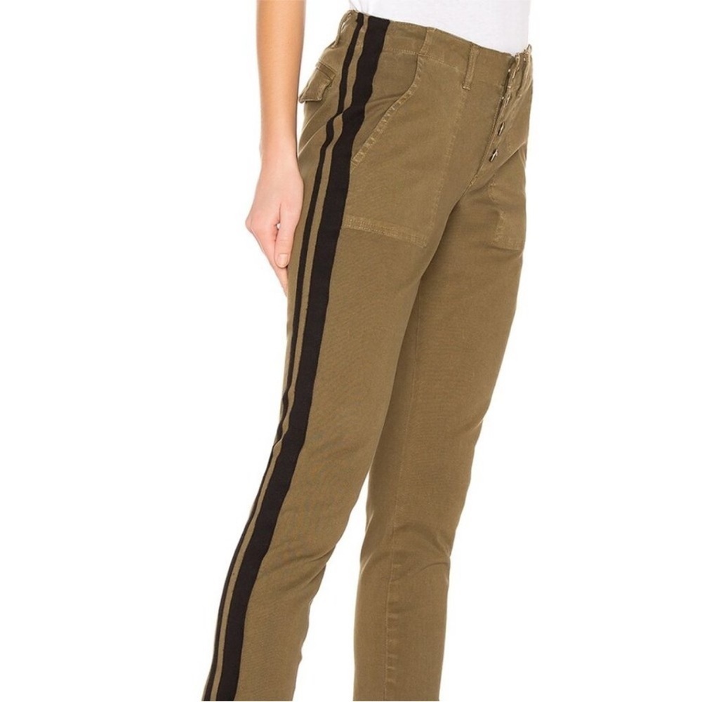 Pam & Gela Step Hem Pant with Double Stripe - Picture 2 of 7